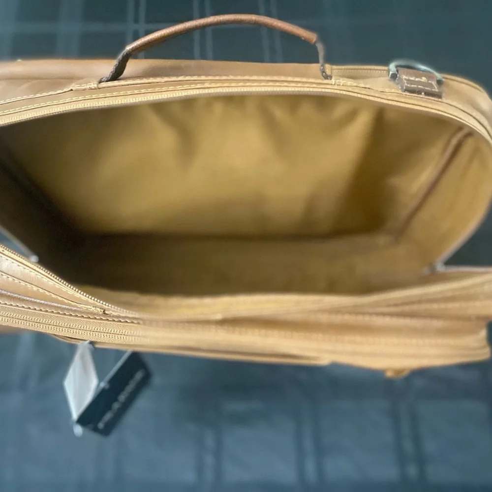Jos. A. Bank Tan Leather Briefcase